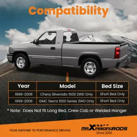 8z5q12 Bfo Rear 4 Inch Drop Kit For Chevrolet Silverado Gmc Sierra 1500 2wd 1999-06 Short Bed #2