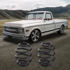 9gd8f0 Bfo Pair 5 Inch Rear Lowering Springs For Chevy C10 Gmc C15 1960-1972 Rustproofing #3