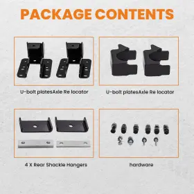 9q7bms Bfo 5ftft-6ftft Rear Drop Lowering Axle Flip Kit For Silverado Sierra 1500 2007-2020 2wd #3