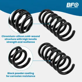 9tf54k Bfo 3 Inch Drop Coil Lowering Springs For Chevy Silverado Gmc Sierra C1500 1988-1998 #2