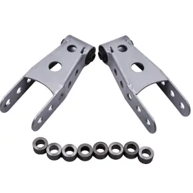 2ftft-3 Bfo Biy7dk Inch Rear Lowering Drop Shackles Kit For Gmc Sierra Chevy Silverado 07-18