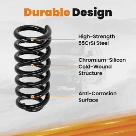 Bv6u7j Bfo 1 Inch Drop Lowered Springs For Chevy C10 Gmc C15 1/2 Ton Truck 1963-1987 #3