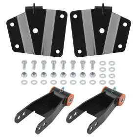 C1ibsh Bfo 4 Inch Drop Lowering Kit Rear Shackles And Hangers For Gmc Sierra 1500 2wd 1999-2006