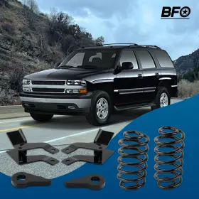 Cu4brj Bfo 3 Inch -5 Front 4 Rear Lowering Kit With Drop Spindles For Chevy Tahoe 2000-2006 #3
