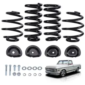 Dj93xw Bfo 3 Inch Front / 5 Rear Drop Lowering Kit Coil Springs For Chevy C10 1960-1972 #3
