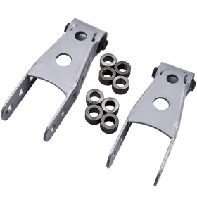 2ftft-3 Bfo Dtf57j 1 Pair Lowering Drop Shackles Kit Rear Inch For Chevy Silverado 1/2 Ton 07-18