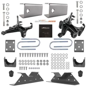 Dtp2w9 Bfo 3 Inch Front 6 Rear Lowering Kit With Shock Extenders For Chevy C10 2wd