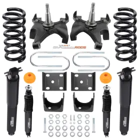 Ecvgt1 Bfo 4 Inch Front 6 Rear Lowering Kit For Chevy Silverado Gmc Sierra 1500 88-98 2wd V8