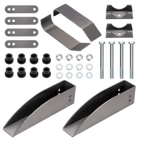 Eru4zw Bfo Rear Leaf Spring Relocation Pocket Kit Fit For Chevy Belair 150 210 55-57