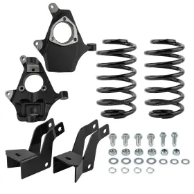F2dc1v Bfo 2 Inch / 4 Lowering Kit Coil Springs And Drop Spindle For Chevy Tahoe Gmc Yukon 07-14