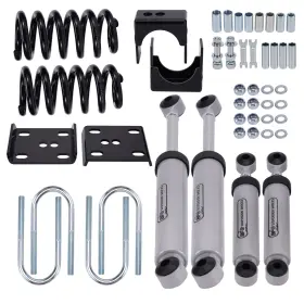 Fcr7ys Bfo 3 Inch / 5 Drop Coil Springs And Shocks Flip Kit For Chevy C10 Gmc C15 1973-1987