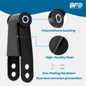 Fni2hm Bfo 1 Inch -2 Drop Lowering Shackles Leveling Kit For Ford F150 2wd 1973-1996 #3