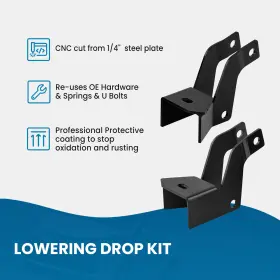Fo93eg Bfo 4 Inch Rear Drop Suspension Lowering Kit For Cadillac Escalade Chevy Tahoe 07-14 #3