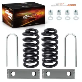 Fuw31g Bfo 2 Inch Front 3 Rear Drop Springs Blocks For Chevrolet Silverado Gmc Sierra 1963-72
