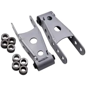 2ftft-3 Bfo H0aqcb 1 Pair Lowering Drop Shackles Kit Rear Inch For Chevy Silverado 1/2 Ton 07-18
