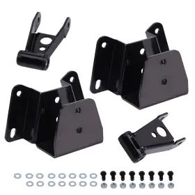 Iyz43t Bfo 4 Inch Rear Drop Leaf Spring Hanger And Shackles Lowering Kit For Ford F150 F100 73-96