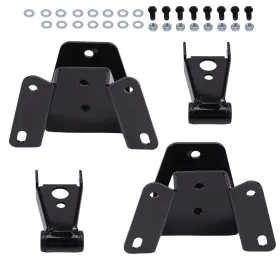 Jdgew2 Bfo 3 Inch -4 Drop Shackles And Hangers Lowering Kit For Ford F100 F150 2wd 1973-1996
