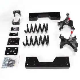 Jius40 Bfo F R 5/6 Inch Drop Kit Spindle Coils Flip C Notch For Chevy Gmc C1500 88-98