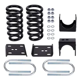Ku6fsn Bfo Front 3 Inch Rear 5 Drop Lowering Springs Flip Kit For Chevy C10 Gmc C15 1973-1987