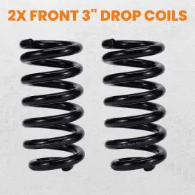 Kx5dwq Bfo 3 Inch Front Drop Coil Springs Lowering Kit For Chevy C10 Truck 1963-1987 #3