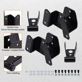 Lf3jhu Bfo 4 Inch Drop Kit Leveling Lowering Shackles And Hangers For Ford F150 F100 1973-1996 #2