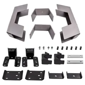 Lqfsi7 Bfo 6 Inch Drop Under Bed C Notch Flip Kit For Chevy Silverado Sierra 1500 2007-2018