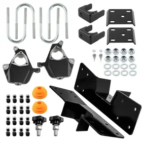 Mt1i7c Bfo 2 Inch / 6 Drop Flip Kit C-notch Spindles For Chevy Silverado Gmc Sierra 99-06