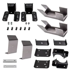 N68kxl Bfo 6 Inch Under Bed Weld-in C-notch Drop Axle Flip Kit For Chevy Gmc 1500 2007-18