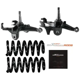 Ngi2yq Bfo 4 Inch Drop Lowering Spindles Spring Kit With 1 Rotor For Chevy C10/gmc C15 1973-1987