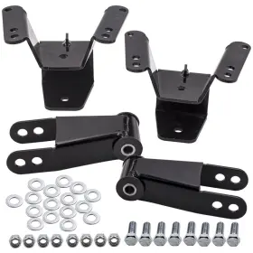 Nxw24d Bfo 4 Inch Rear Drop Lowering Hanger Shackle Kit For Chevrolet C10 2wd 1973-1987