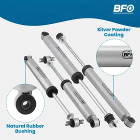 Odlzv3 Bfo Front And Rear Shock For Jeep Wrangler Jk 2007-2018 With 3-4.5 Inch Lift Set Of 4