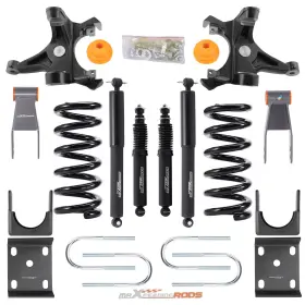 Oe2qs4 Bfo Front 5 Inch And Rear 7-8 Drop Kit For Chevrolet Gmc C1500 1988-1998 With Shock