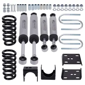 P6tw3l Bfo 3 Inch Front 5 Rear Drop Lowering Springs Shocks Flip Kit For Chevy C10 1973-1987