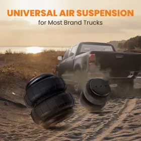 R3hsau Bfo 2x Pair 2600lbs Air Springs Suspension Bags Single Port 1/2 Inch Npt For Sierra 1500 #3