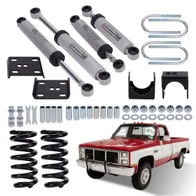 T4lv30 Bfo 3 Inch / 5 Drop Coil Springs And Shocks Flip Kit For Chevy C10 Gmc C15 1973-1987 #2