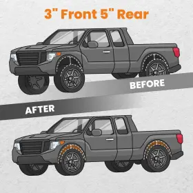T5lv1b Bfo Front 3in Rear 5in Drop Lowering Kit For Chevy C10 Gmc C15 Jimmy 1973-1987 #3
