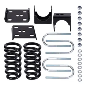 Tup0vy Bfo 3 Inch / 5 Drop Lowering Flip Kit With Coil Springs For Chevy C10 Gmc C15 1973-1987