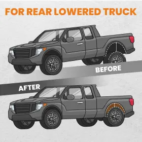 Uipdr8 Bfo Rear C-notch Kit Bump Stops For Gmc Sierra 1500 Classic Nbs Body 2001-2007 #3