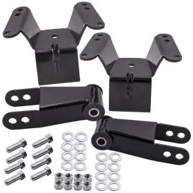 Uopvm3 Bfo 4 Inch Rear Drop Lowering Kit For Chevy C10 Gmc C15 / C1500 73-87 Shackles Hangers