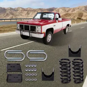 V9eabm Bfo Front 3 Inch Rear 5 Drop Lowering Springs Flip Kit For Chevy C10 Gmc C15 1973-1987 #2