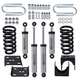 X89jbv Bfo 3 Inch Front 5 Rear Drop Lowering Axle Flip Kit For Chevy C10 Pickup 1973-1987
