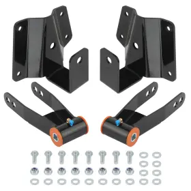 Y6plr0 Bfo 3-4in Rear Shackles Hangers Drop Kit For Chevy Silverado Gmc Sierra 1500 99-06