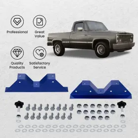 Yepx18 Bfo 4 Inch Drop Lowering Kit For Chevy C10 2wd 1973-1987 Shackles And Hangers C-notches #2