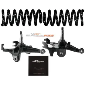 Yz64ju Bfo 4 Inch F Drop Lowering Spindle S& Spring Kit For Chevy C10 Gmc C15 1973-1987