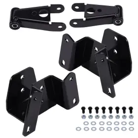 Z5ht90 Bfo 4 Inch Drop Leveling Lowering Shackles Hangers Kit For Ford F150 F100 1973-1996