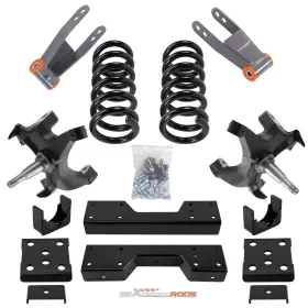 Zfa93h Bfo Front 5 Inch Rear 7-8 Drop Kit For Chevrolet /gmc C1500 88-1998 With 1.25 Rotors V8