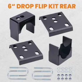 Zo16f8 Bfo Rear 6 Inch Drop Axle Flip Relocater Lowering Kit For Dodge Ram D100 D150 2wd 72-93 #3
