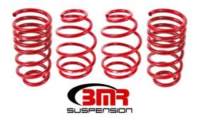 Sp022r Bmr Suspension For 10-15 5th Gen Camaro V8 Lowering Spring Kit Set Of 4 - Red