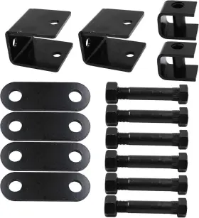 Kingot00799 Brand Telfair Trailer Shackle Kit Complete Leaf Spring Hanger For Single Axle