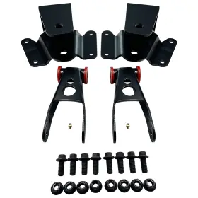 101393 Bsp 4 Inch Rear Lowering Drop Kit Shackles And Hangers For 1997-2003 Ford F150 #2